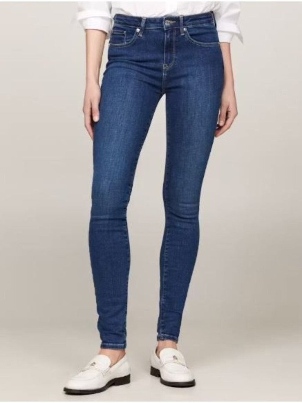 Gap Curvy True Skinny Jeans Womens Size 8/29 Regular Mid Rise Blue Medium Wash